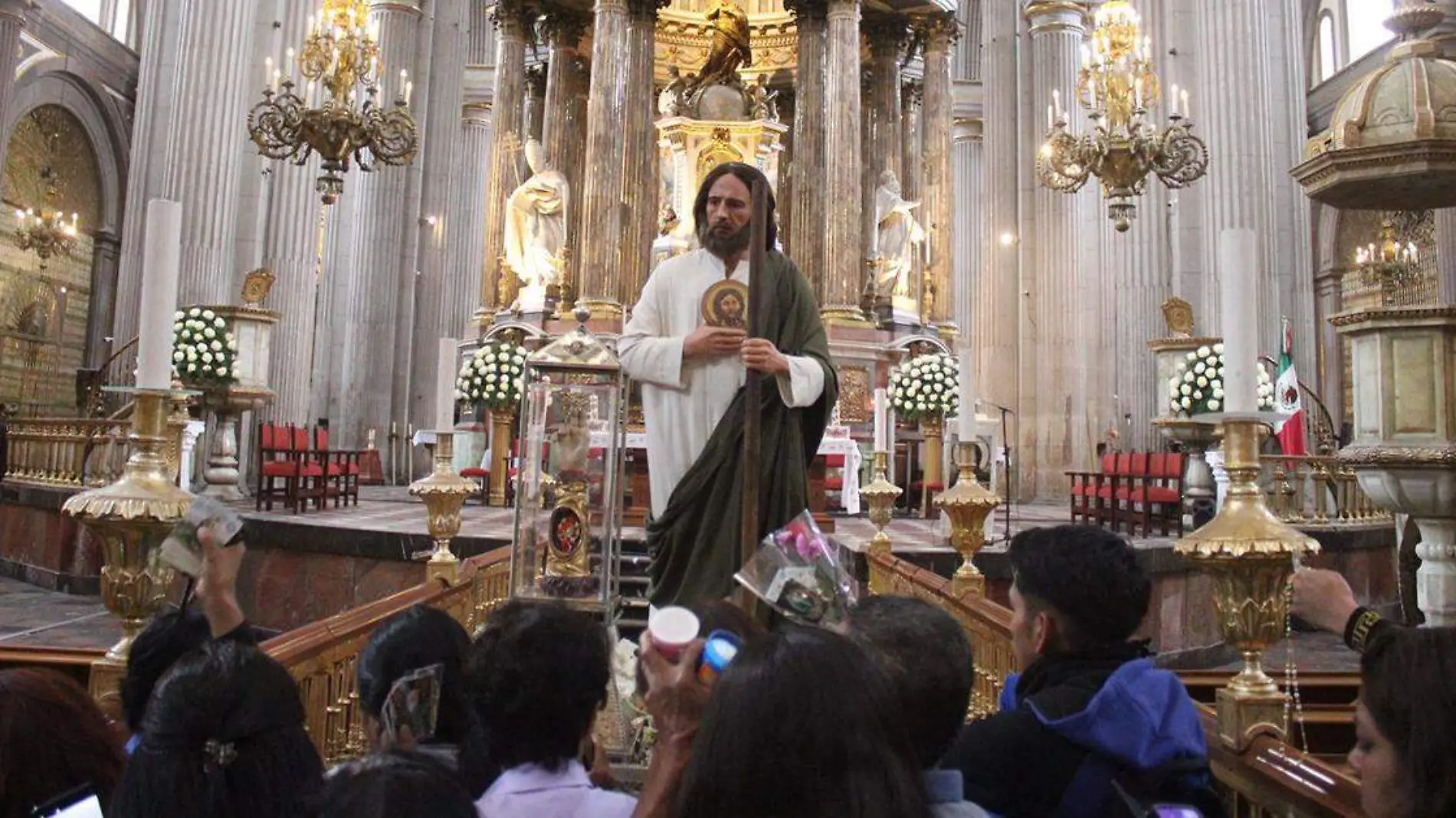 La reliquia de San Judas Tadeo todavía no se va de la capital poblana